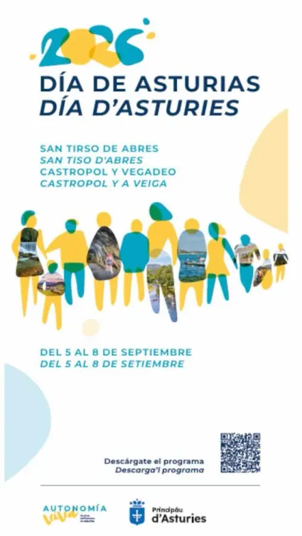 Día de Asturias. A Veiga/Vegadeo, San Tiso d'Abres, As Figueiras y Castropol