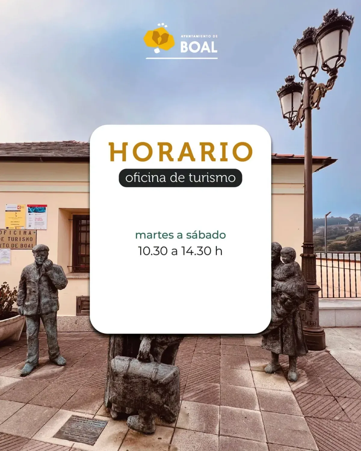 Horario de la Oficina de Turismo de Boal a partir del 9 de septiembre