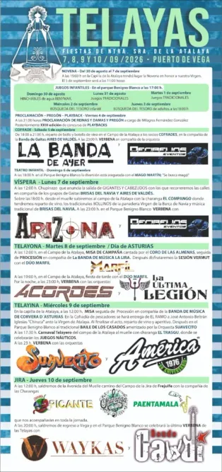 Fiestas de Las Telayas 2026 en Puerto de Vega