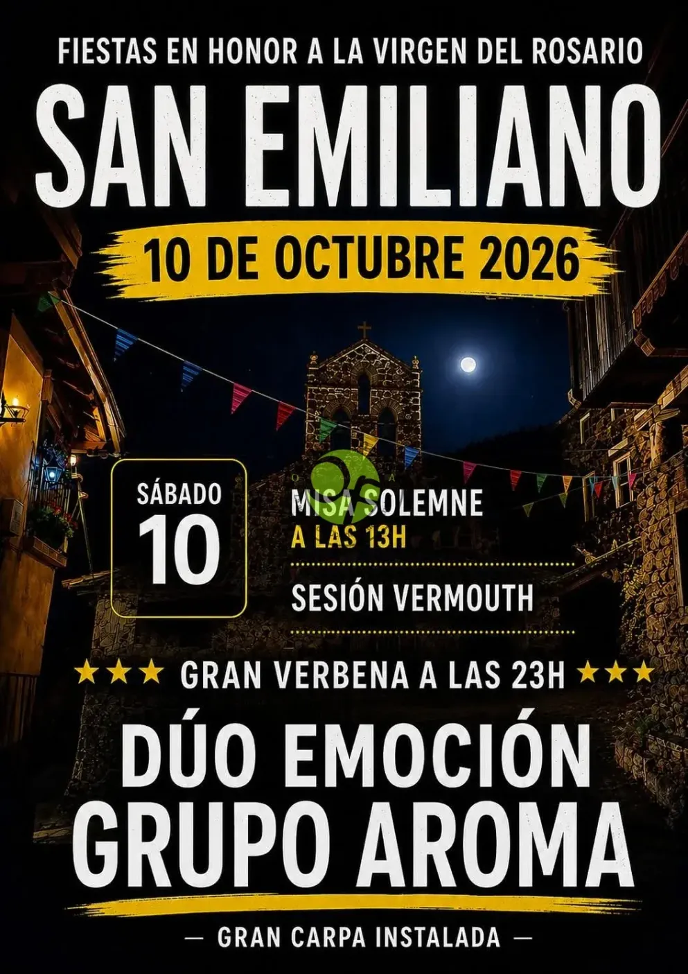 Fiestas del Rosario 2026 en San Emiliano