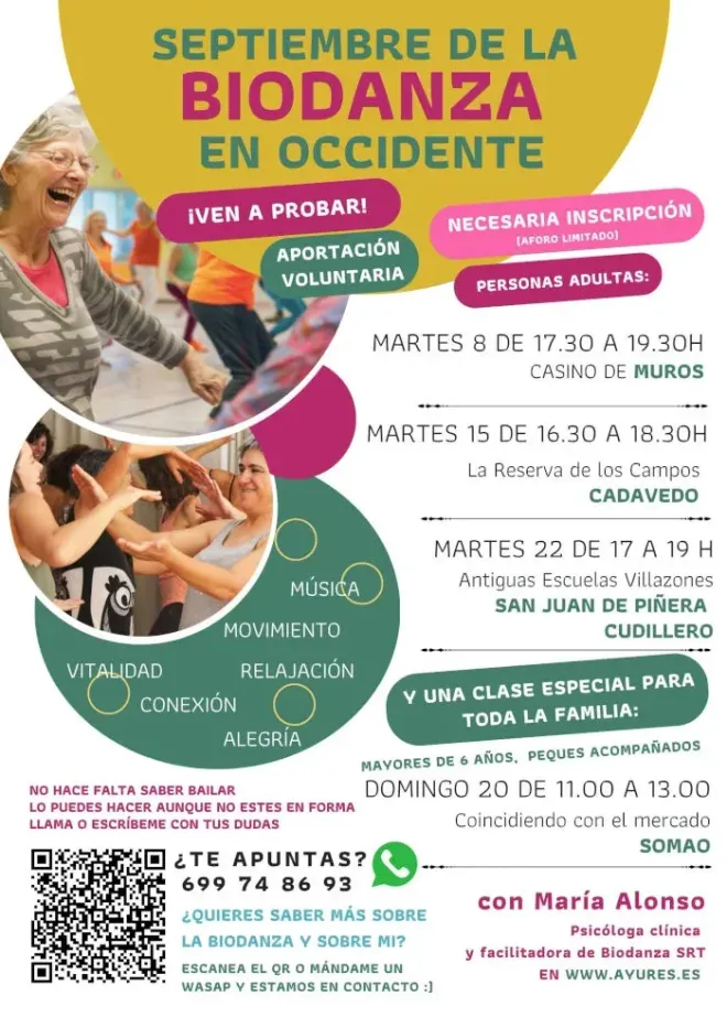 Septiembre de la Biodanza en el occidente asturiano