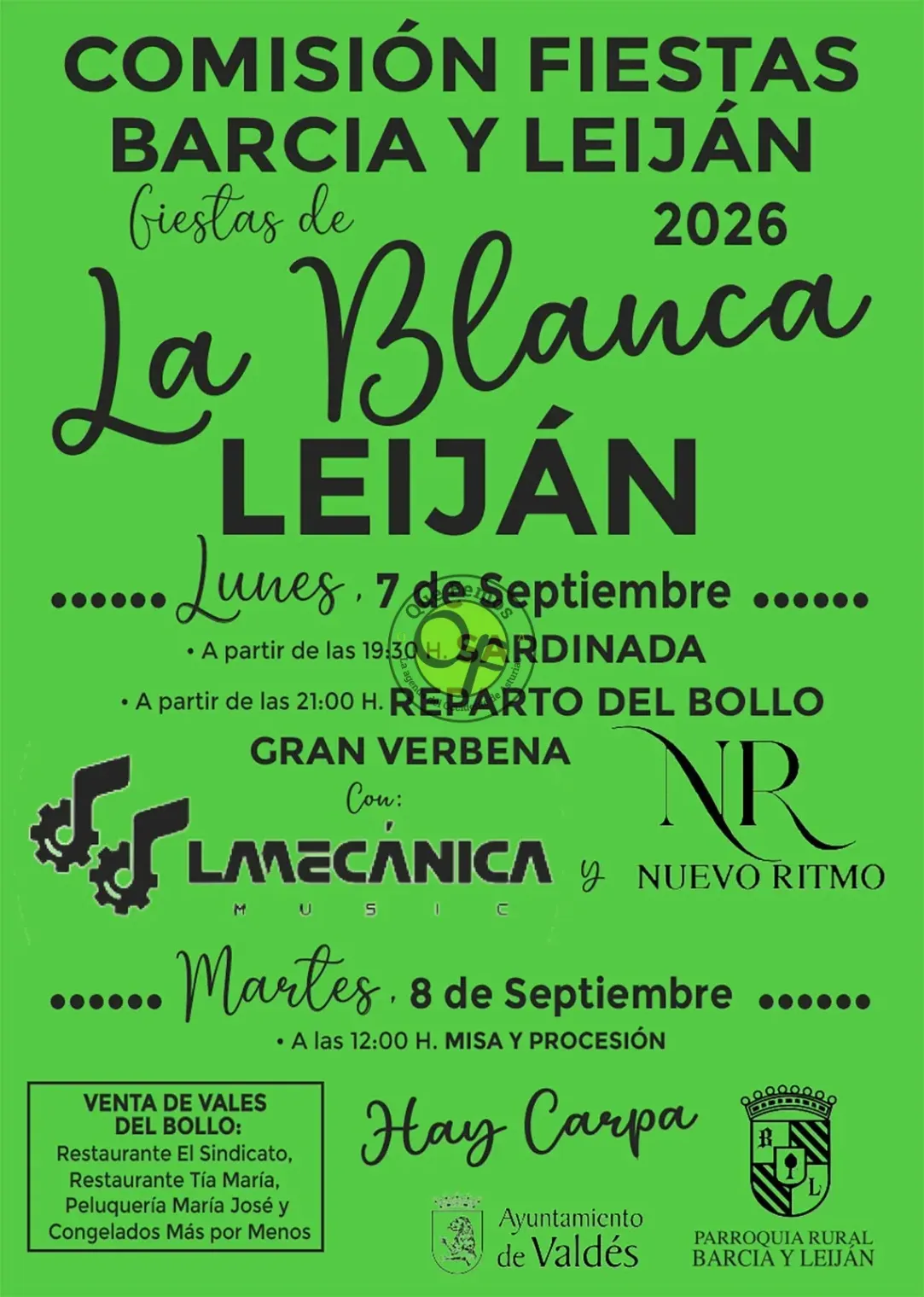 La Blanca Festivals 2026 in Leiján