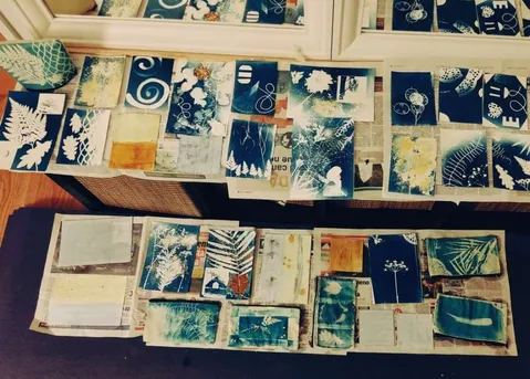 Family Workshop: Floral and Botanical Cyanotype