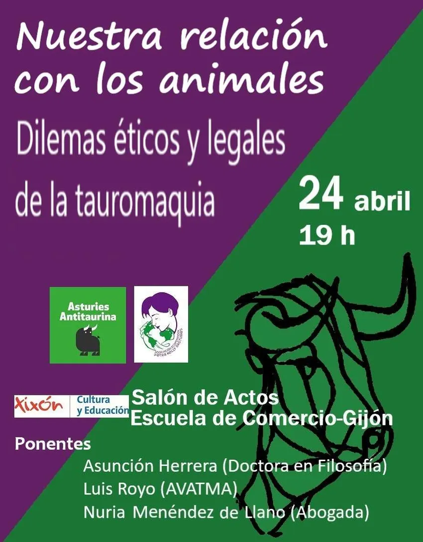Charla-Debate: Nuestra relación con los animales. Dilemas éticos y legales de la tauromaquia.