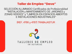 Taller de Empleo "Deva". Abierto plazo de inscripción
