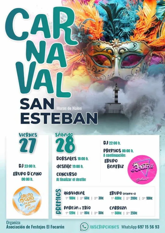 Carnaval in San Esteban. Muros de Nalón