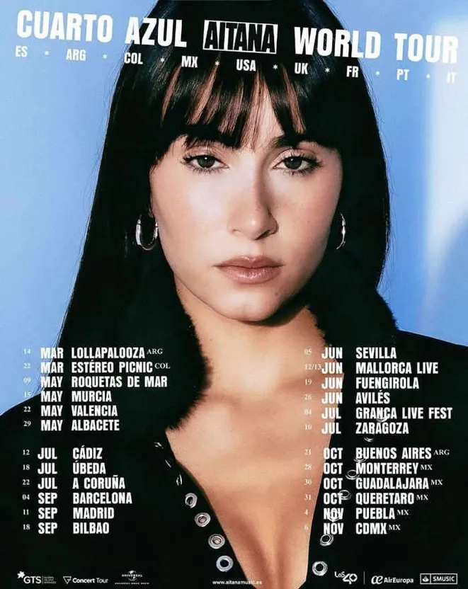 Aitana. Cuarto Azul World Tour. Concert in Avilés