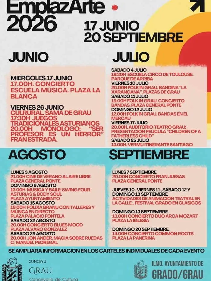 EmplazArte. Programación cultural en Grado