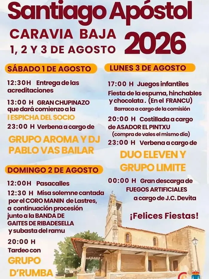 Fiestas de Santiago Apóstol. Caravia