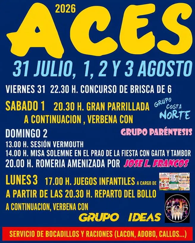 Fiestas de Aces 2026
