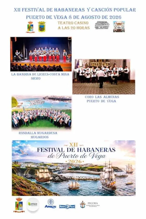 12th Habaneras and Popular Song Festival in Puerto de Vega 2026