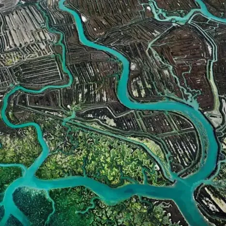 Taller en familia. Edward Burtynsky. Agua
