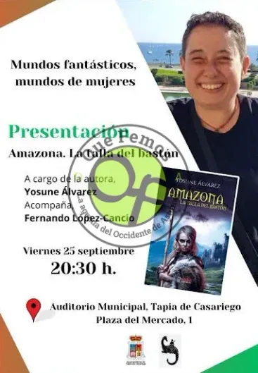 Yosune Álvarez presenta su libro, "Amazona. La talla del bastón", en Tapia de Casariego