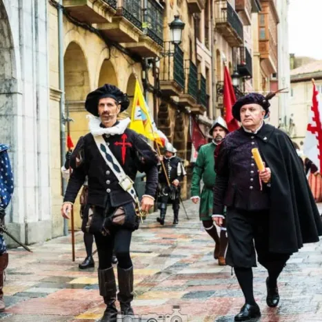 Recreación del alistamiento de D. Pedro Menéndez de Avilés