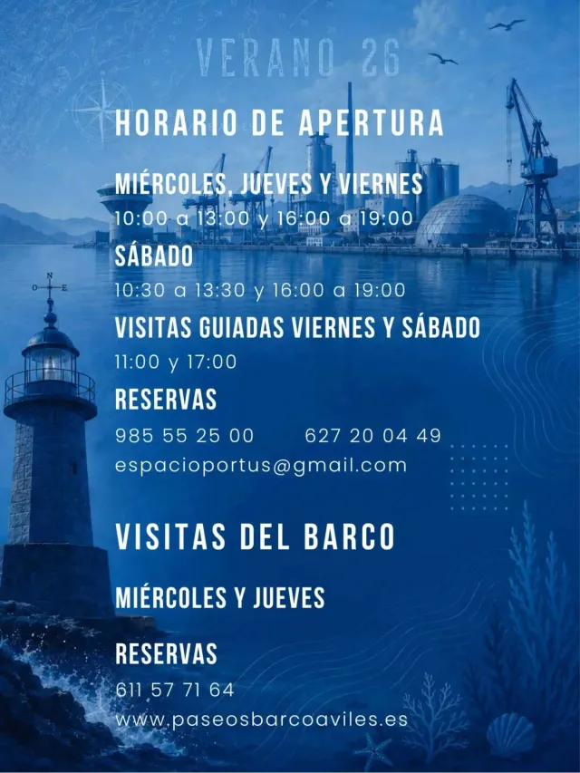 ‘Espacio Portus’ Interpretation Center and Avilés Submarine Canyons – Summer 2026