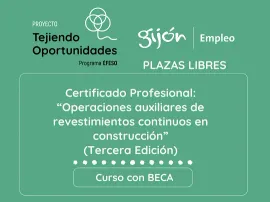 Proyecto Tejiendo Oportunidades: Revestimientos continuos construcción