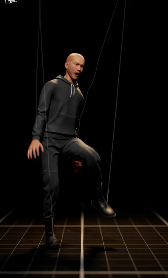 Puppet, instalación de 1024 Architecture x Visual System