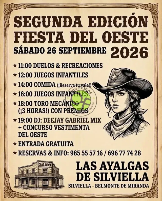The Museo de Las Ayalgas de Silviella celebrates the second edition of its Western Party