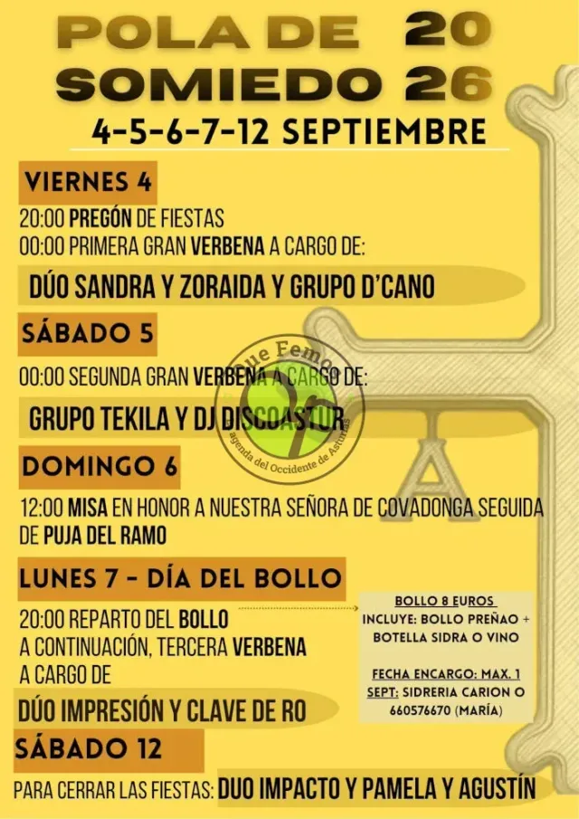 Fiestas de Pola de Somiedo 2026