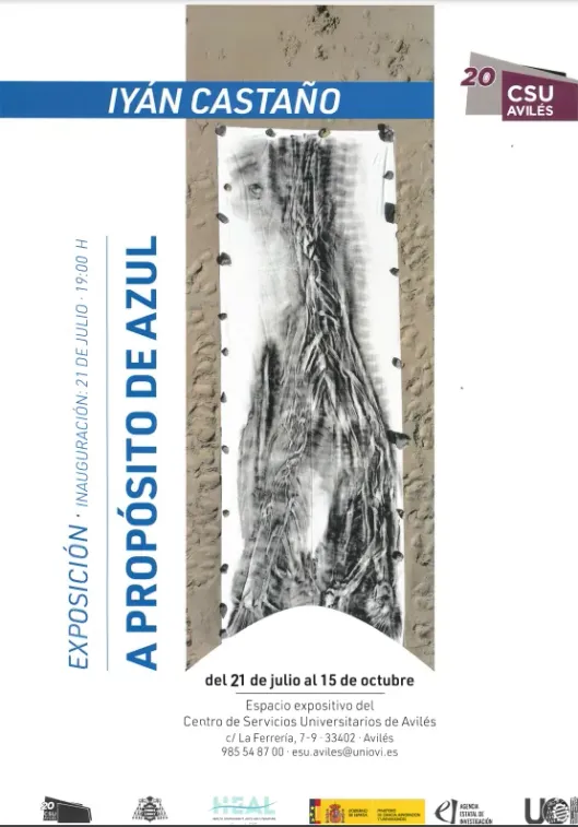 "A propósito de Azul" exhibition by Iyán Castaño.