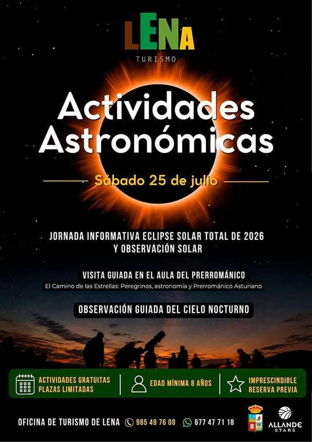 Actividades astronómicas. Lena