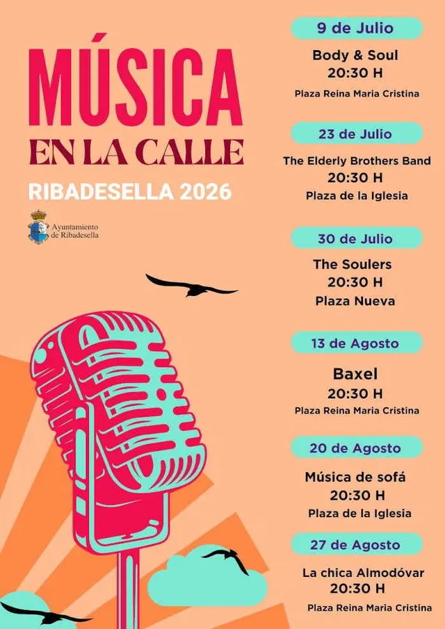Música en la calle. Ciclo de conciertos en Ribadesella