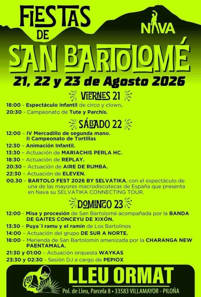 Fiestas de San Bartolomé. Nava
