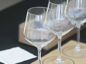 Bread and wine tasting