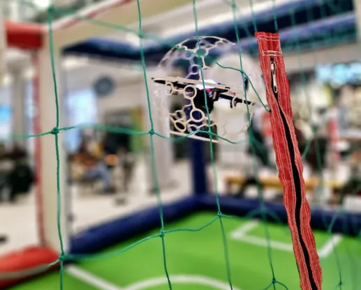 Drone Soccer: aerial challenge