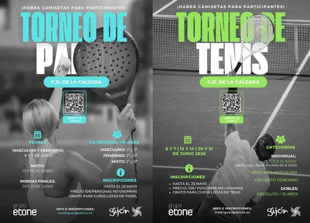 Torneos de Tenis y Padel Municipales