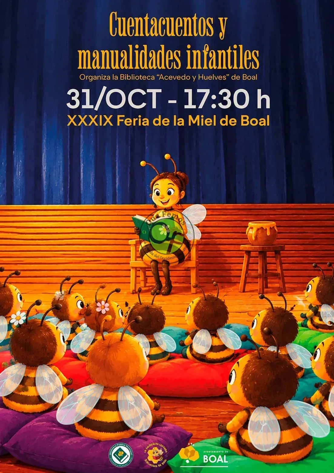 Storytelling and crafts with the Biblioteca Acevedo y Huelves de Boal