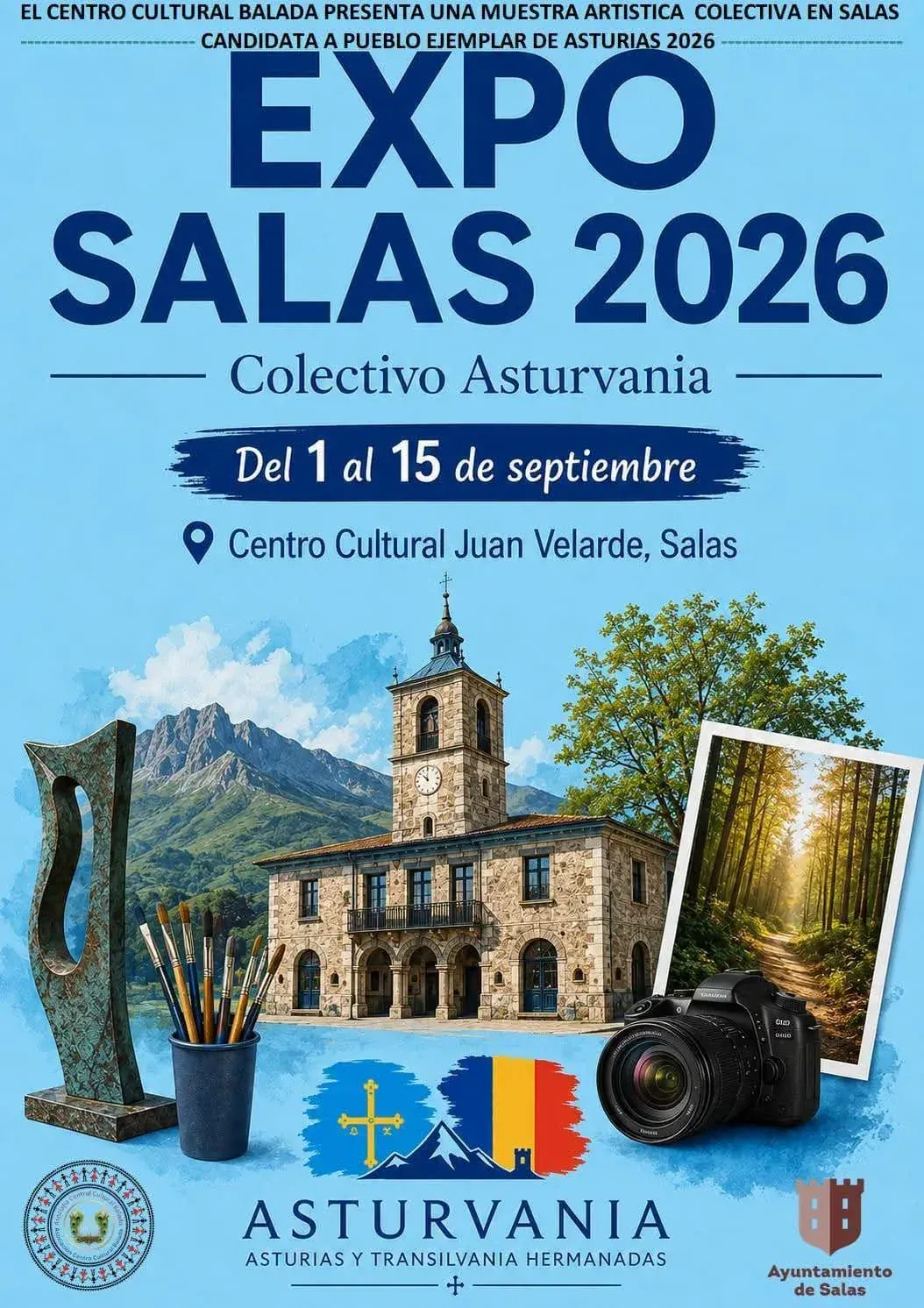 The Colectivo Asturvania exhibits its works in Salas