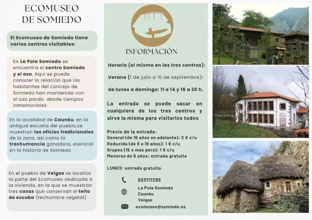 El Ecomuseo de Somiedo estrena horario de verano