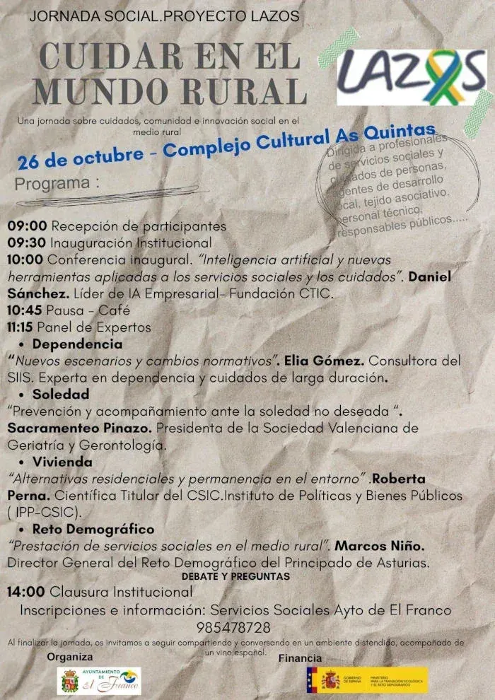 Social conference "Caring in the rural world" in A Caridá
