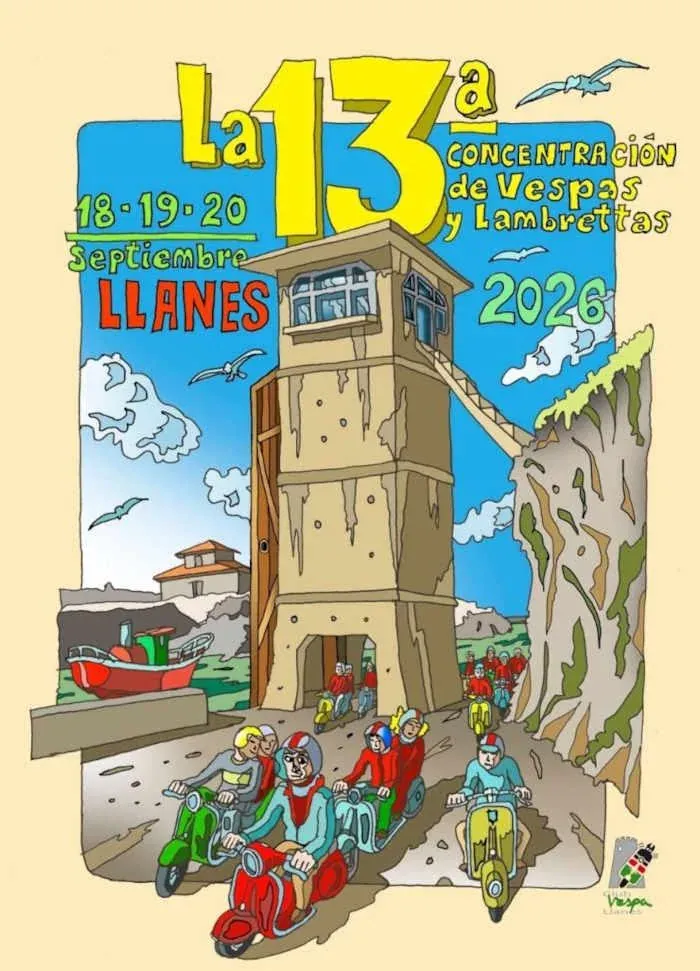 Vespa and Lambretta Rally. Llanes