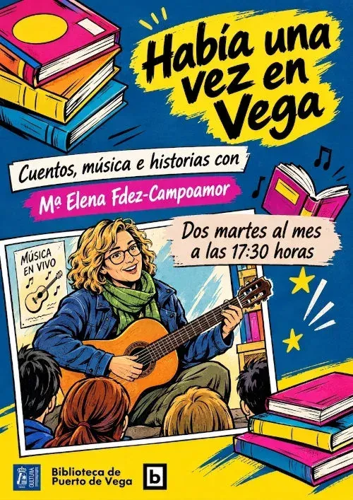 The "Había una vez en Vega" series returns to the Biblioteca Jovellanos in Puerto de Vega