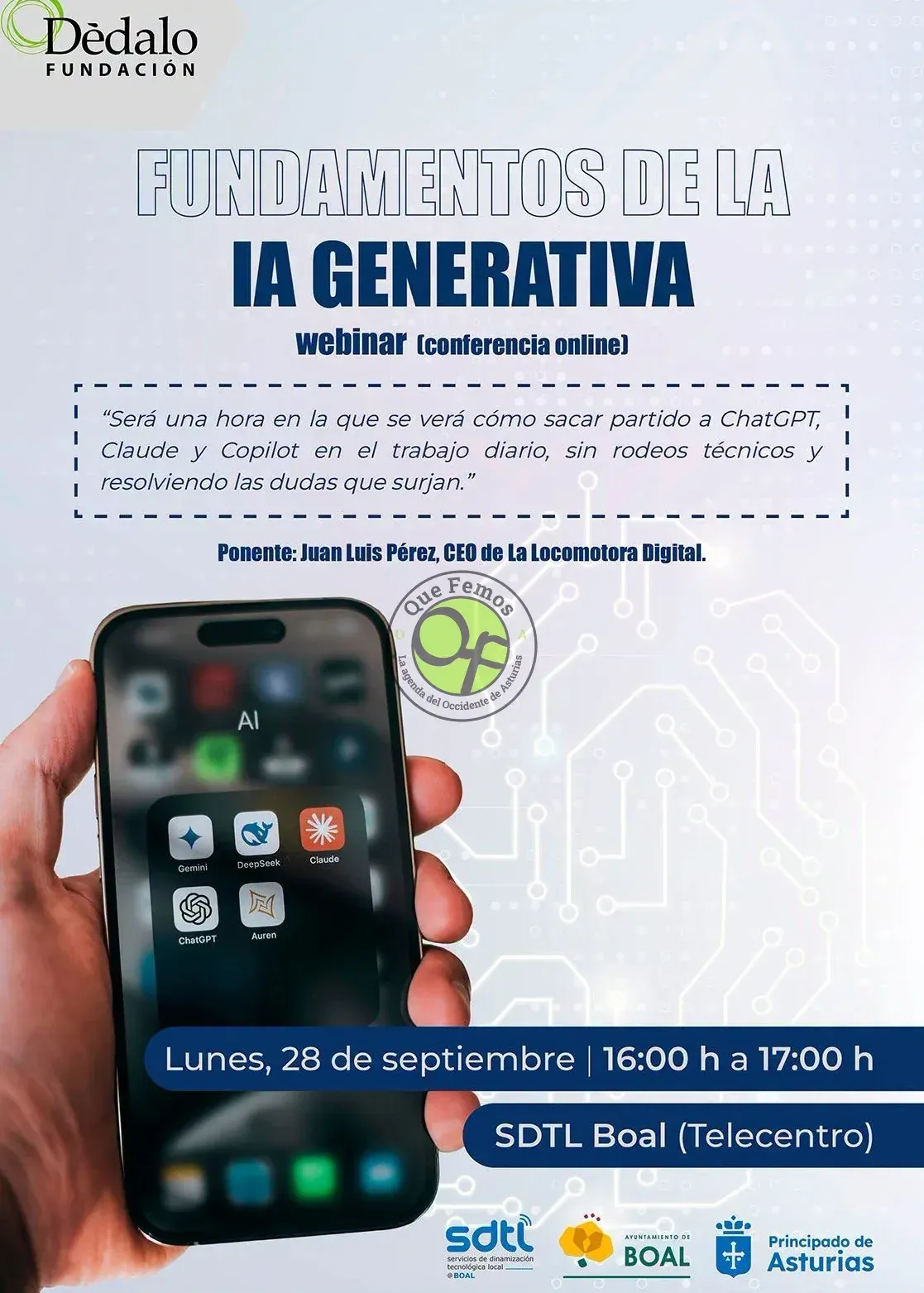 Boal will host a webinar on the fundamentals of generative artificial intelligence