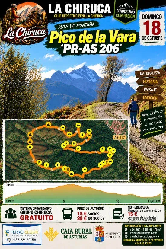 Grupo de Montaña La Chiruca ascenderá al Pico de la Vara