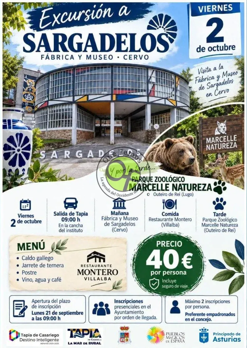 Excursión a Sargadelos y al parque zoológico Marcelle Naturaleza