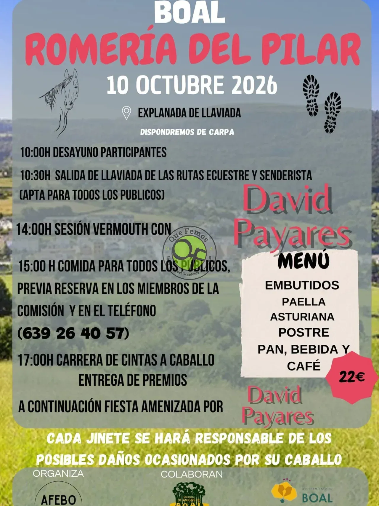 Romería del Pilar 2026 en Boal