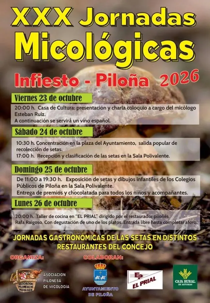 XXX Jornadas Micológicas de Piloña