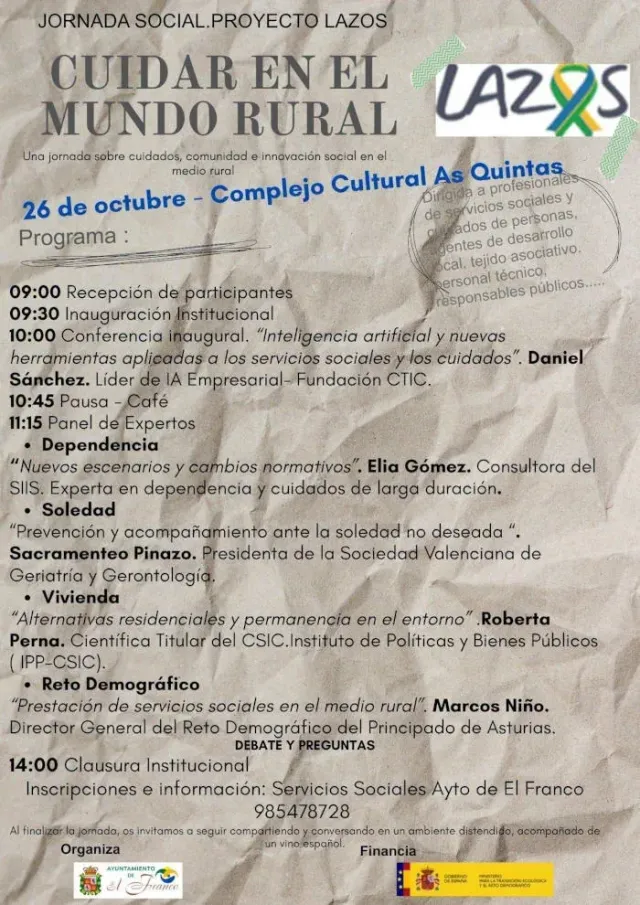 Social conference "Caring in the rural world" in A Caridá