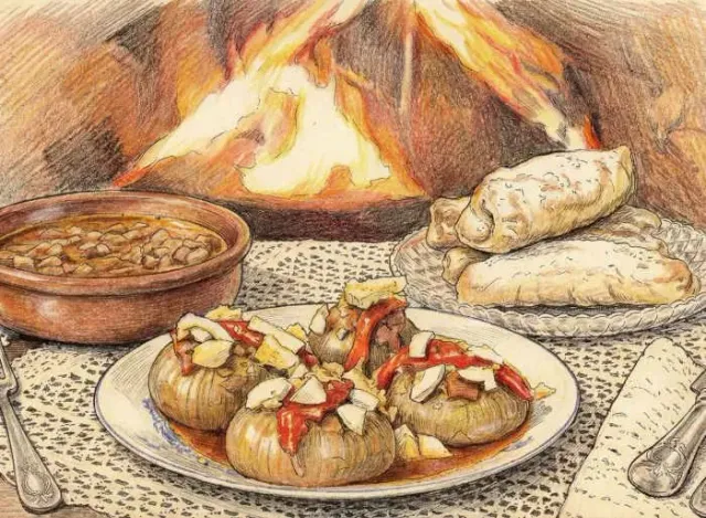 Stuffed Onions Festival. San Martín del Rey Aurelio