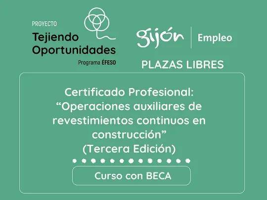 Proyecto Tejiendo Oportunidades: Revestimientos continuos construcción