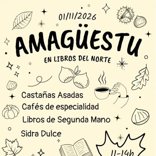 Chestnuts and books at Libros del Norte