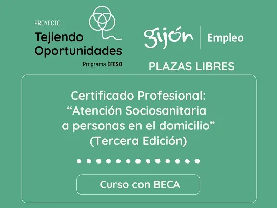 Proyecto Tejiendo Oportunidades: Atención sociosanitaria a domicilio