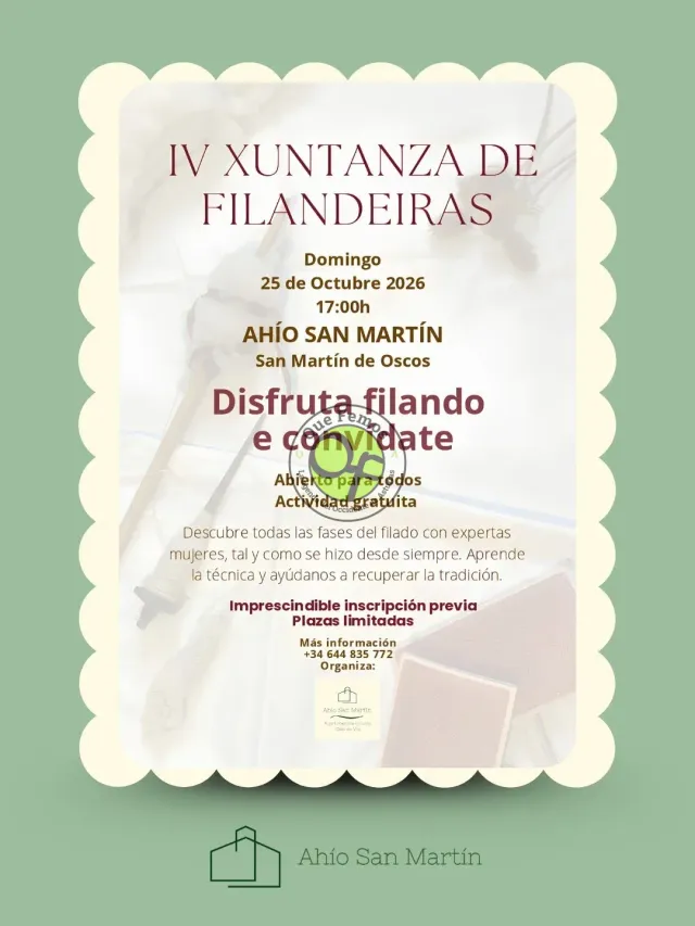 IV Xuntanza de filar en Ahío San Martín
