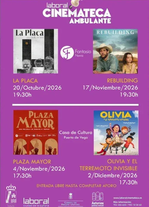 Cinemateca Ambulante in Navia and Puerto de Vega