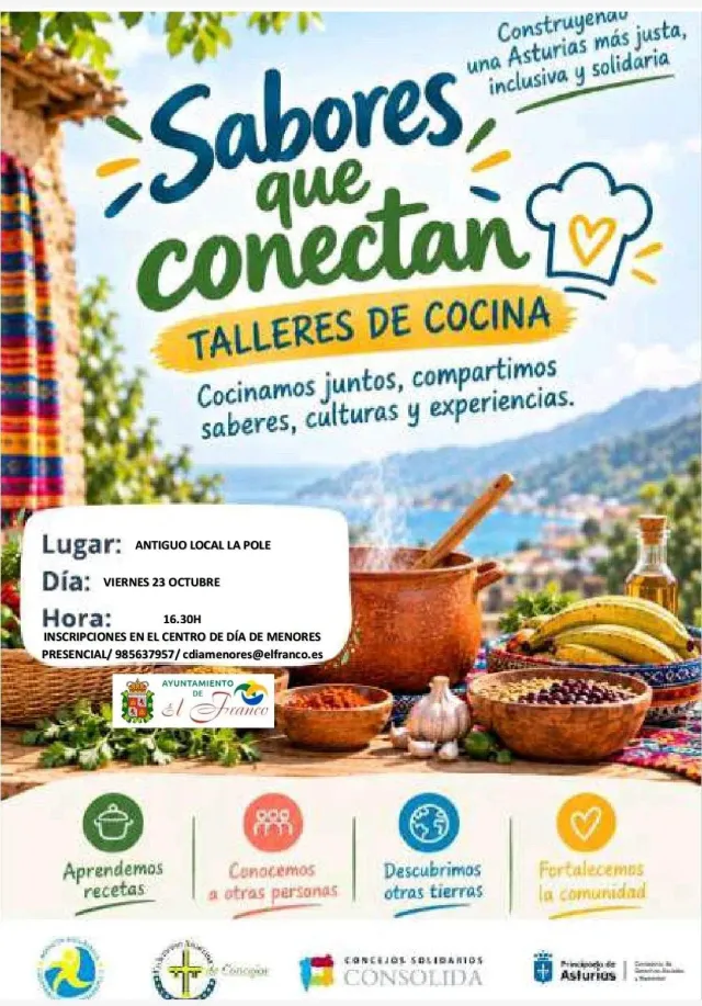 Taller de cocina "Sabores que conectan" en A Caridá