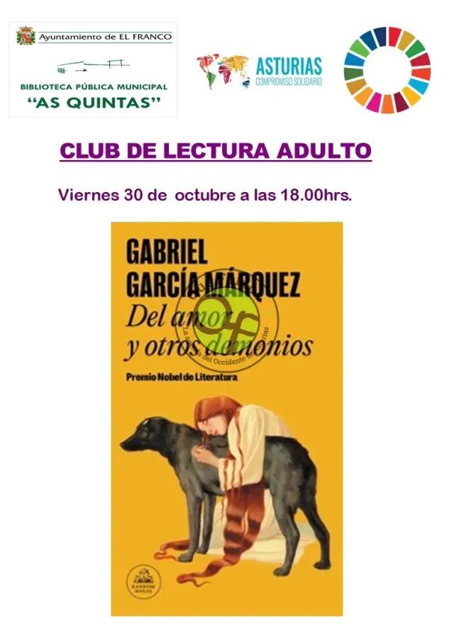 Adult Reading Club of As Quintas: "Of Love and Other Demons"